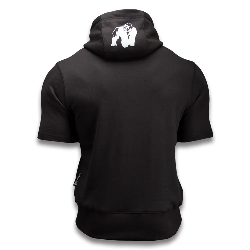 Толстовка мужская для спортзала и фитнеса свитшот с короткими рукавами