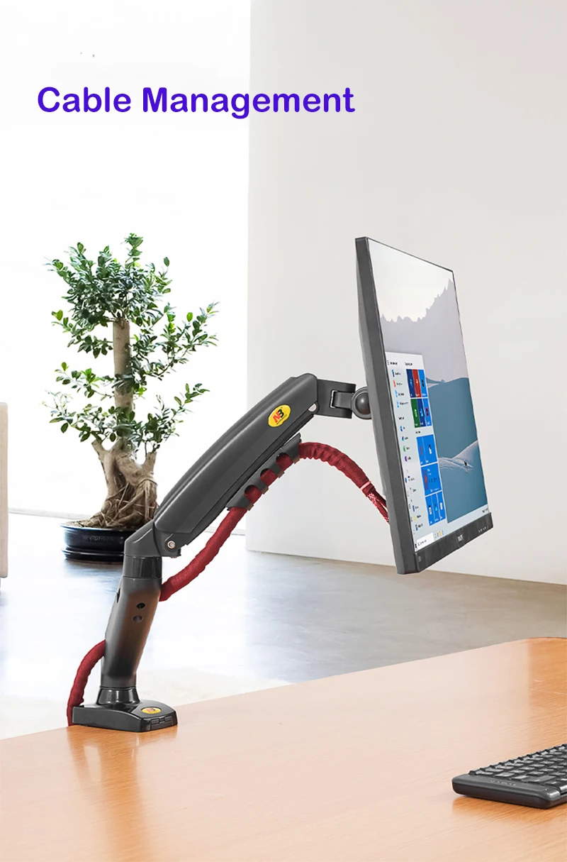 NORTH BAYOU F80 Gas Spring 17-30 inch Desktop LED LCD Monitor Mount Holder Arm Ergonomic Strut Flexi Load 2~9kgs | Компьютеры и офис