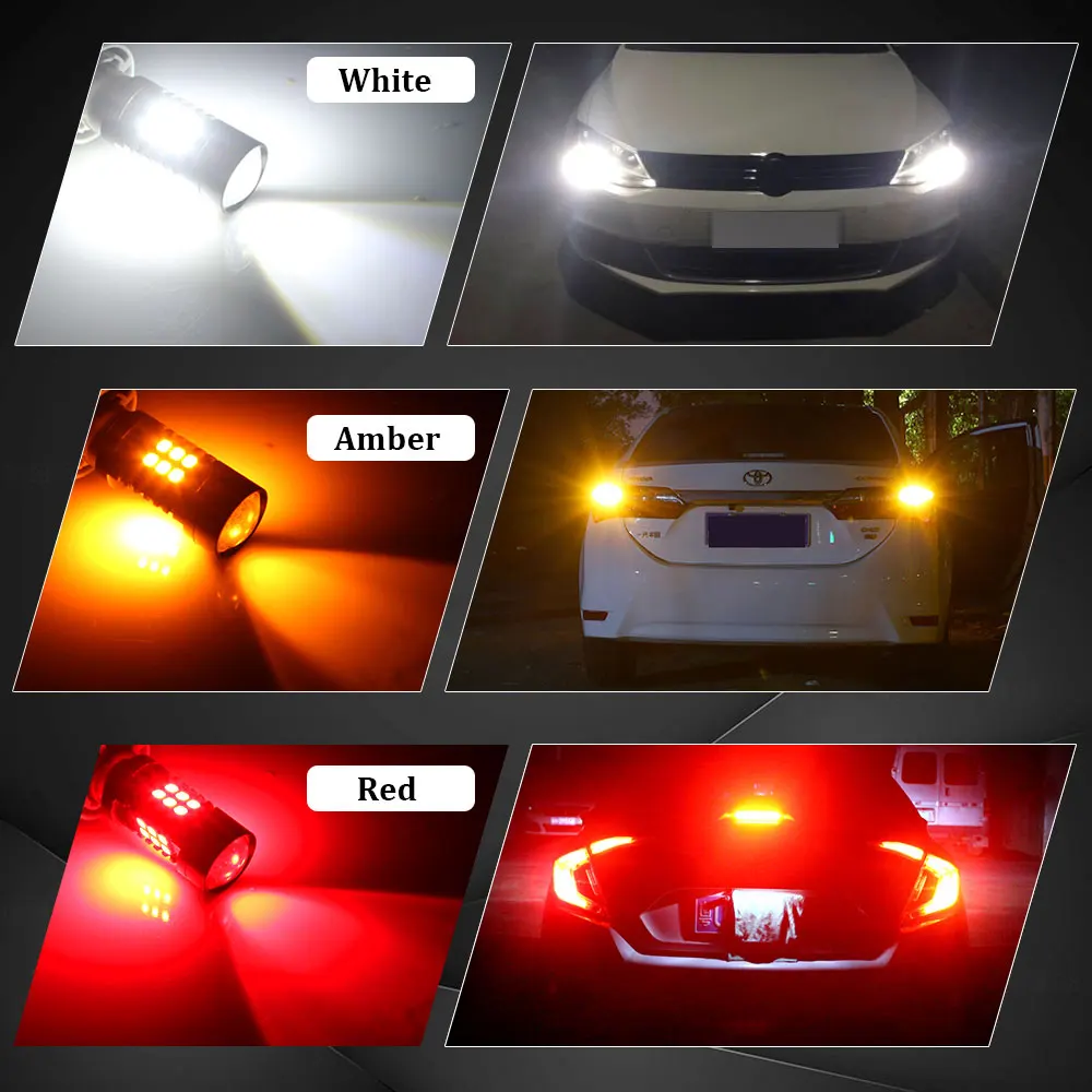 

1156 BA15S P21W BAU15S PY21W BAY15D LED Bulb 1157 P21 5W P21/5W P21/4W PR21/5W BAZ15D BAW15D LED Auto Lamp Bulbs Car LED Light