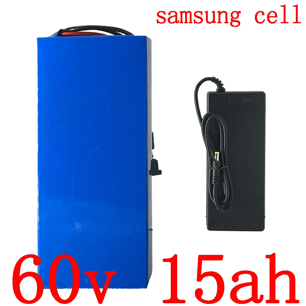 

60V Lithium ion battery pack 60V 1000W 1500W 1800W electric scooter battery 60V 15AH electric bicycle battery use samsung cell