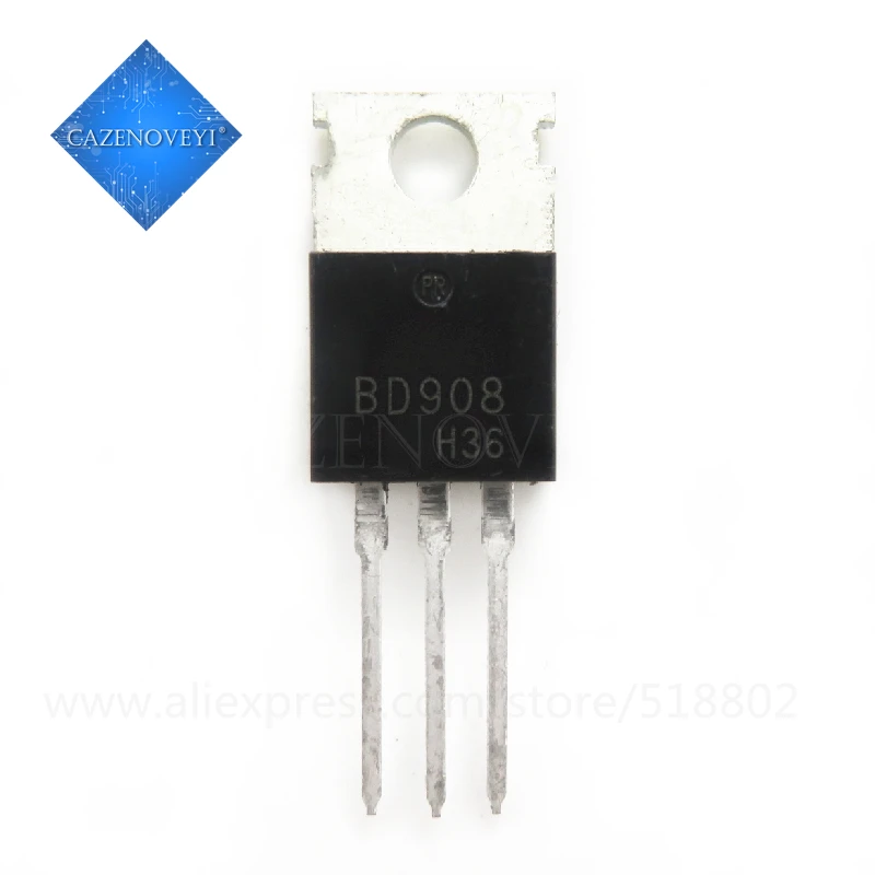 5pcs/lot BD908 BD911 TO-220 15A 45V In Stock | Электронные компоненты и принадлежности