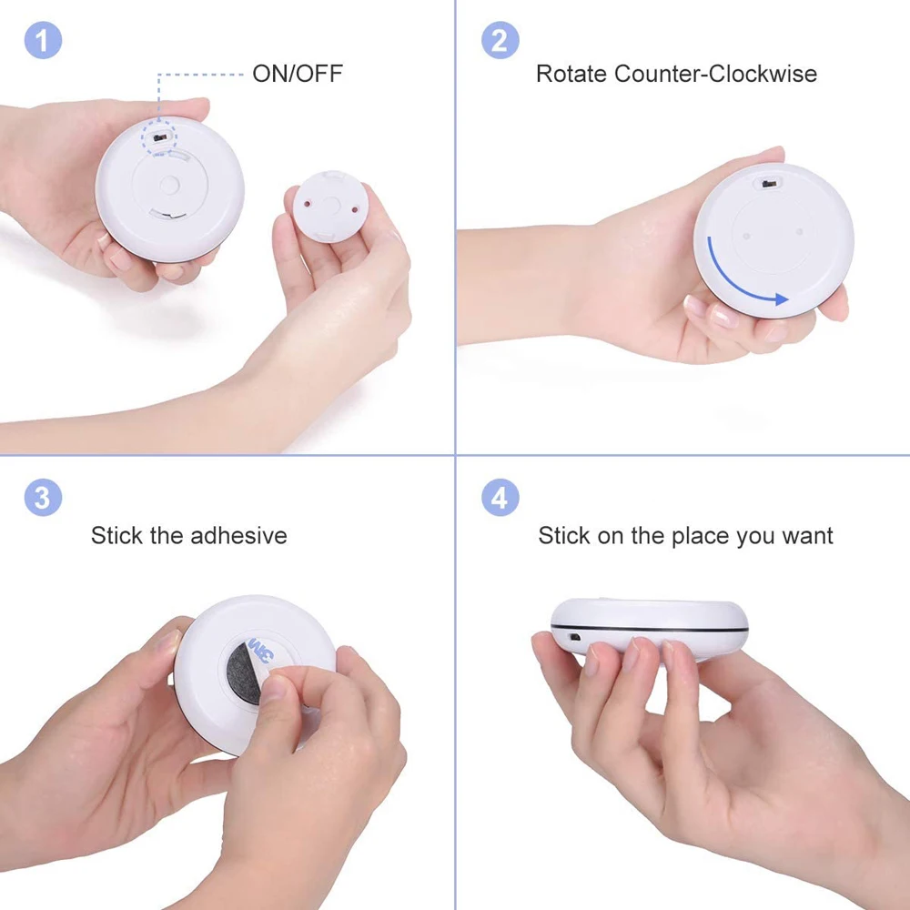 aiboo usb rechangeable rgbw led cabinet light puck lamp 16 colors timmer remote under shelf kitchen counter lighting free global shipping