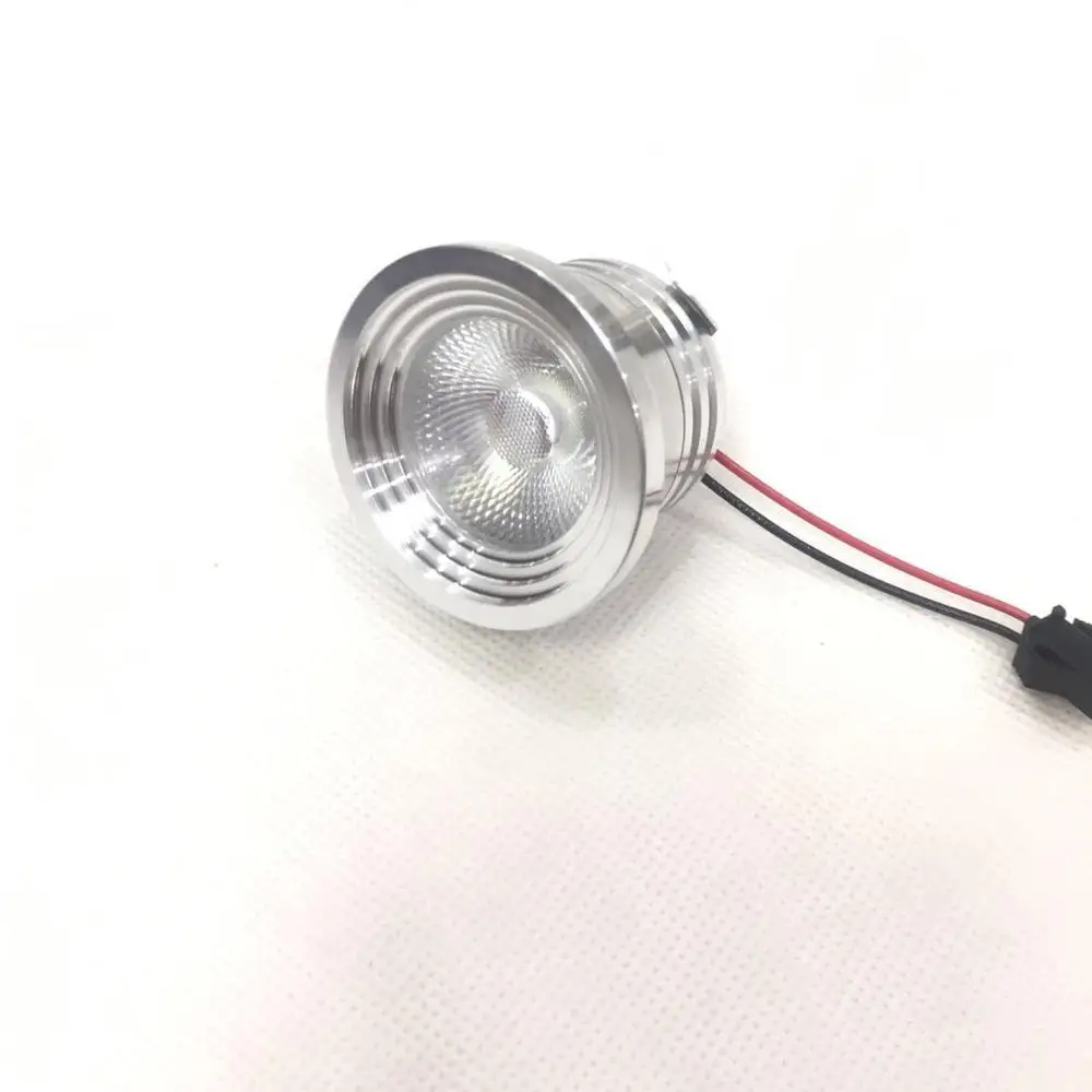 Светодиодный мини светильник для шкафа 10 шт./лот 3 Вт диаметр 41 мм 12 В постоянного