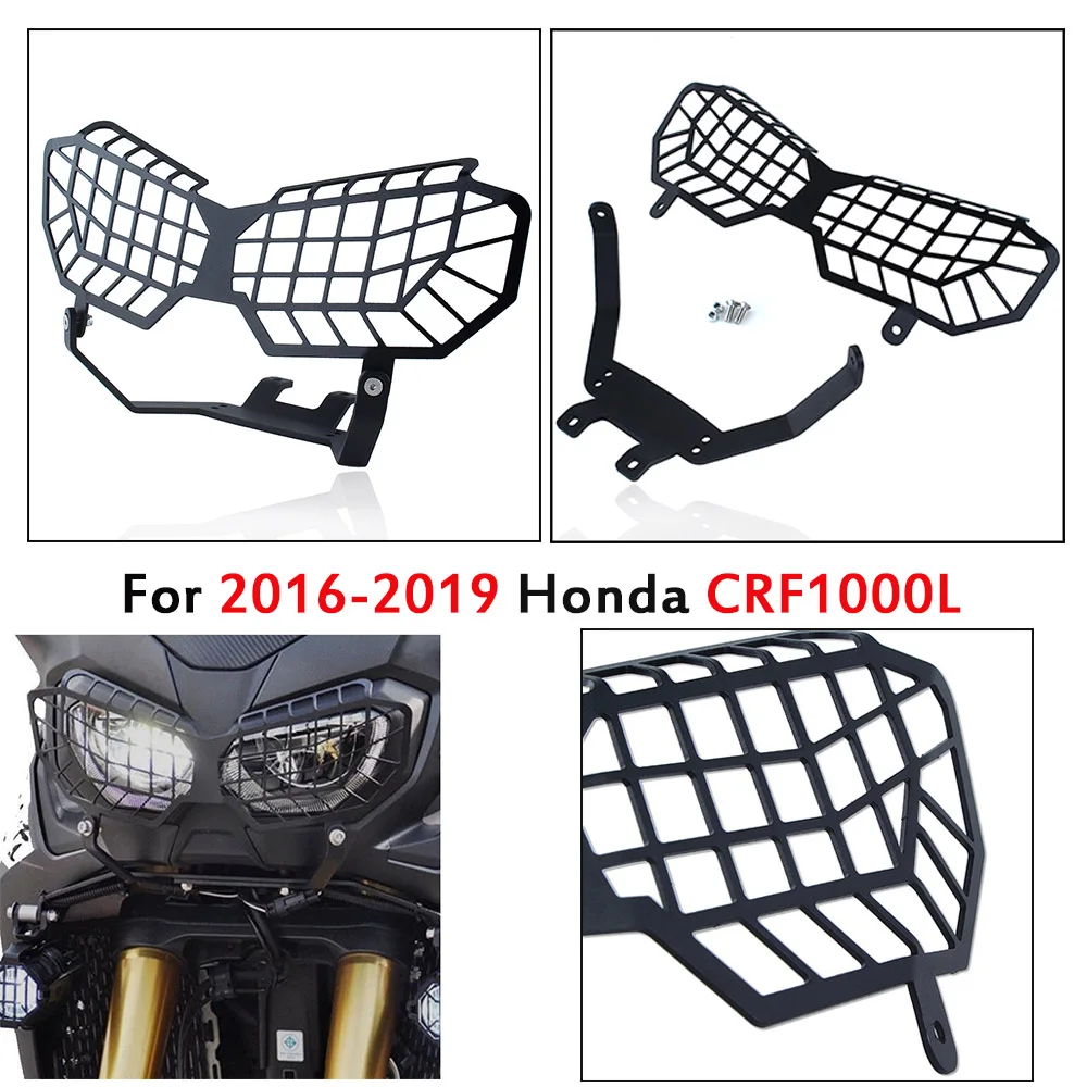 CRF 1000L Передняя сетка из нержавеющей стали защита для фар гриля Lense Крышка 2016-2019 Honda