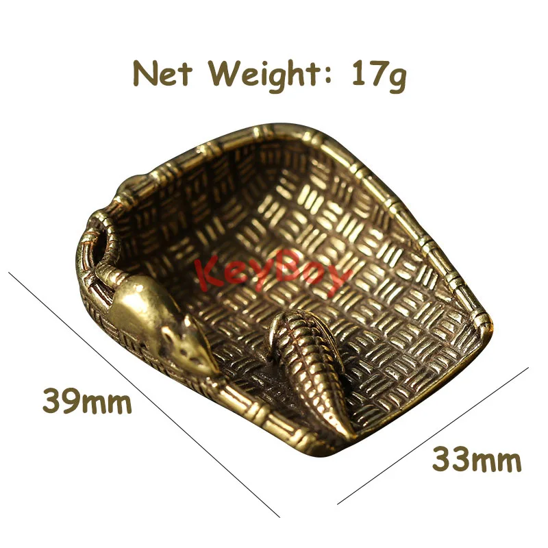 Винтажные медные забавные Подвески в виде пылесборника мыши кукурузы богатства