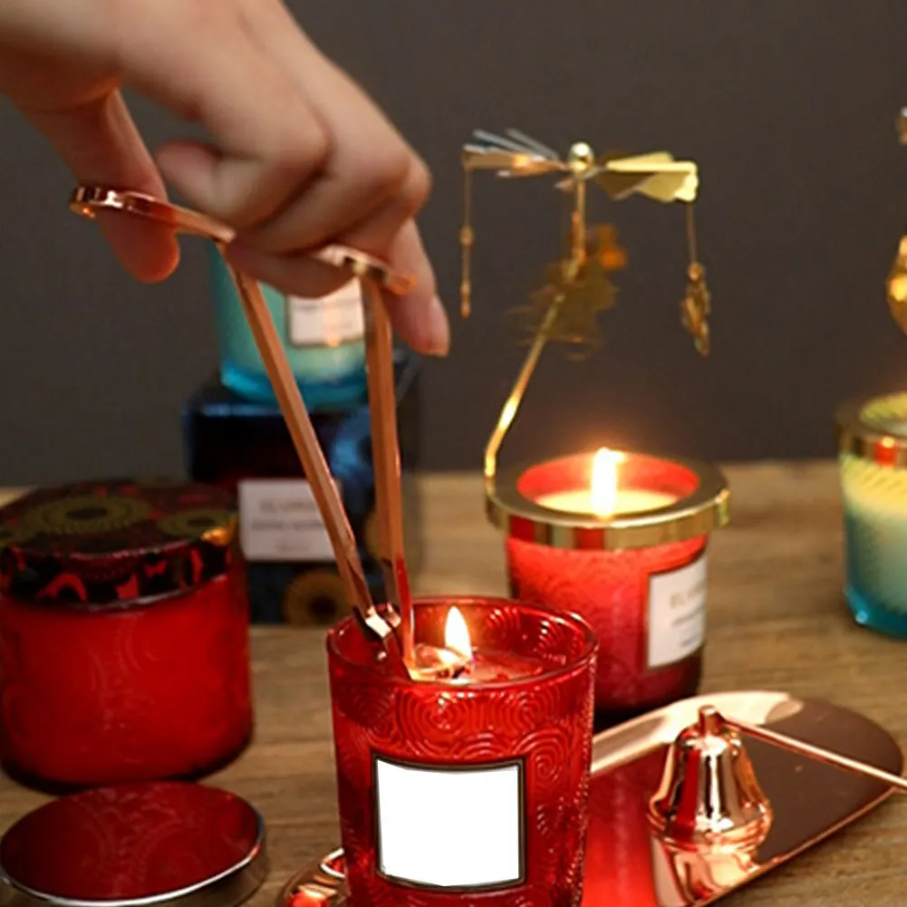 Нержавеющая сталь лампы в форме свечи триммер для фитилей масляная лампа