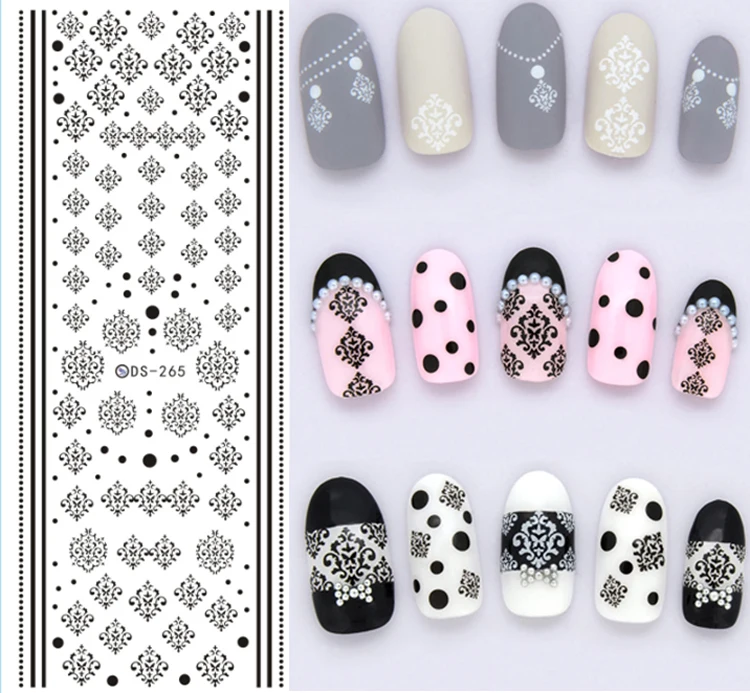 

35Pcs Nail Art Stickers Water Decals Multiple Styles Nails Art Decoration Transfer Stickers Nail Decoration Manicure Accessories