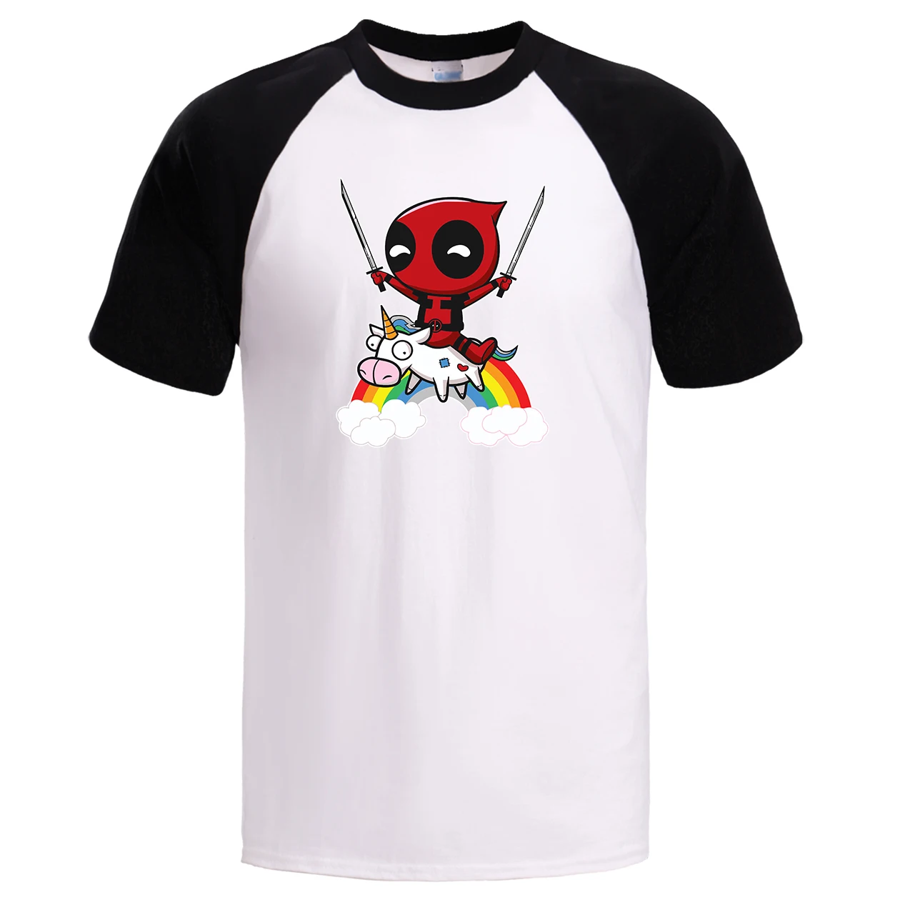 Дэдпул мужская летняя футболка супергерой реглан Dead Pool Мужская хлопковая с