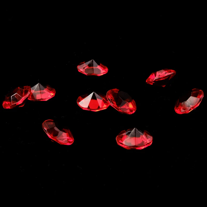 

100pcs/lot 14mm Wedding Decoration Acrylic Scatter Table Crystals Diamonds Acrylic Diamond Crystal Confetti
