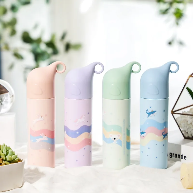 

2020 Cute Series Girls 300ml Portable Waterproof Bottle High Quality Travel Outdoor Bicycle Sports Drinking Water Plastic Kettle