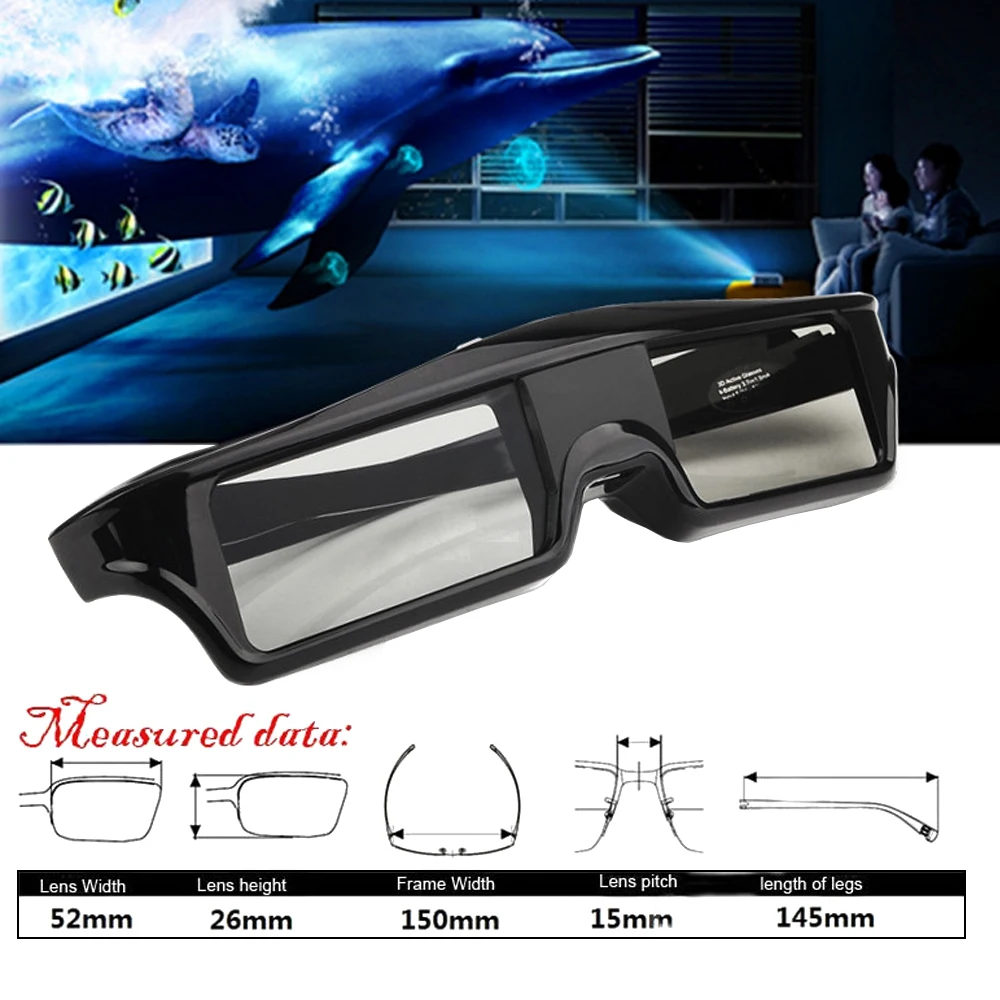3D очки с активным затвором 4 шт./лот для Xgimi Z4X/H1/H2/Z5 Optoma Sharp LG Acer H5360 Jmgo BenQ w1070|active shutter