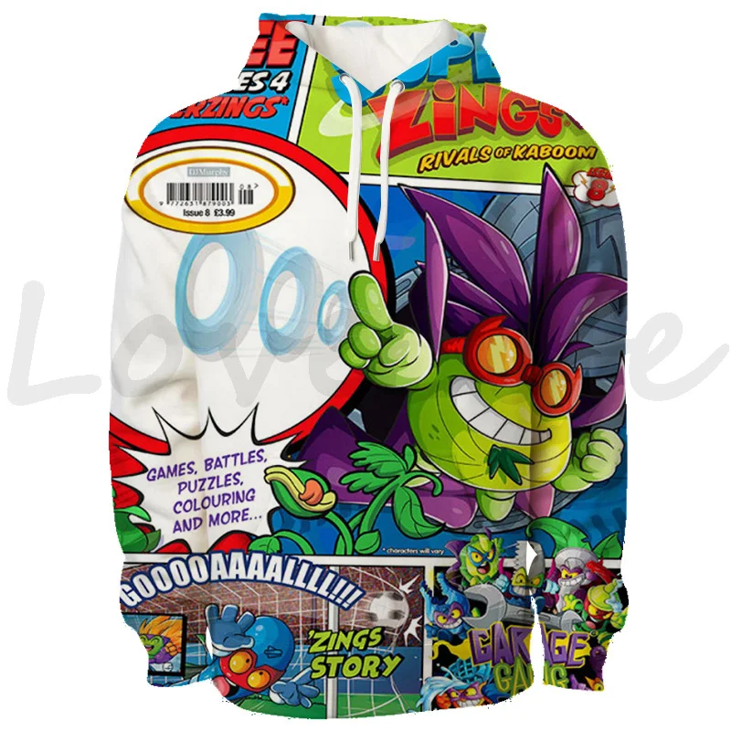 

Game Super Zings Hoodies Winter Long Sleeve Cool 3D Printed Sweatshirts Boys Girls Superzings Harajuku Cartoon Pullover
