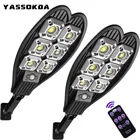 Светодиодный уличный фонарь 2021 на солнечной батарее, светильник уличный светильник с пассивным ИК датчиком движения для украшения сада