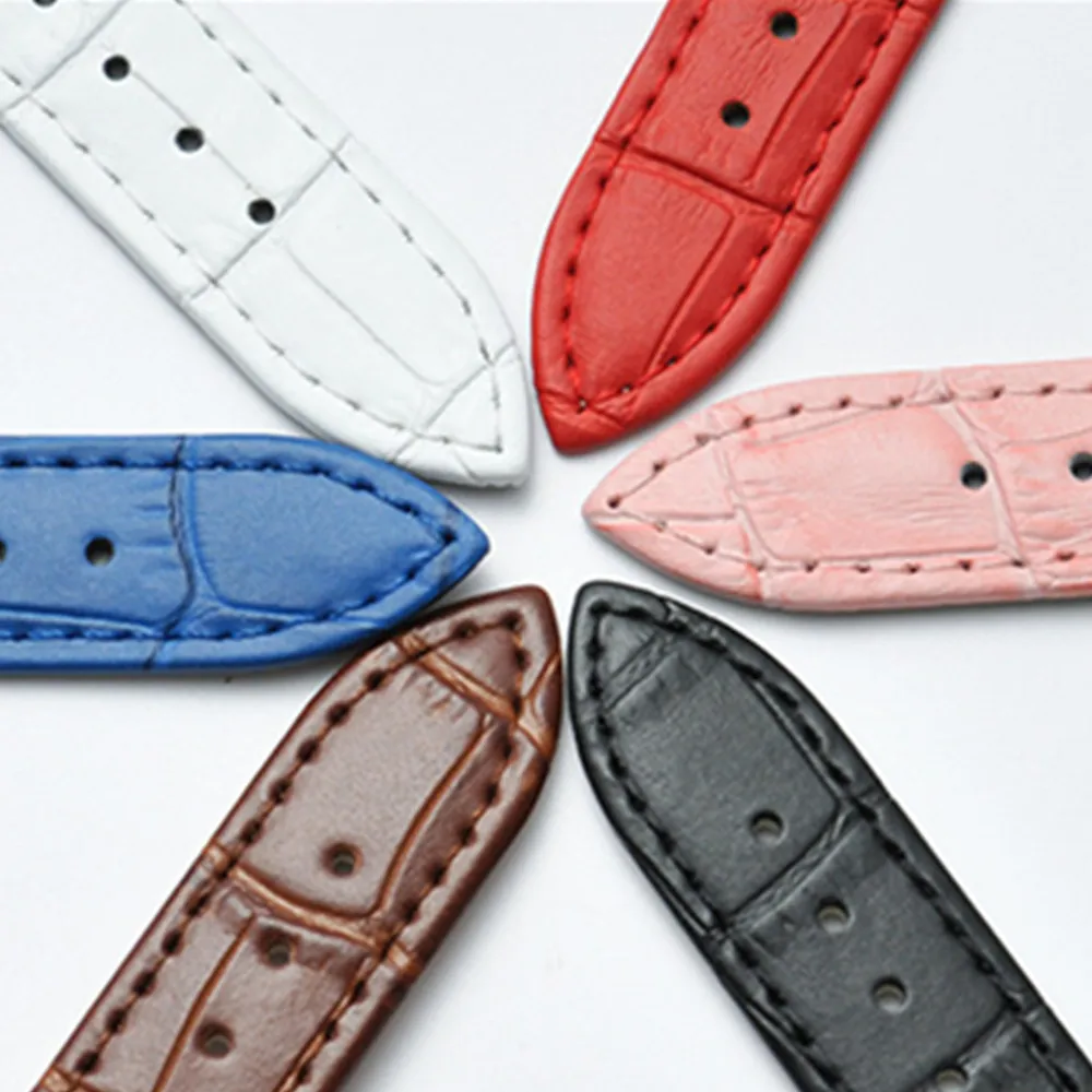 Ремешки для наручных часов из натуральной кожи соединитель нержавеющей стали