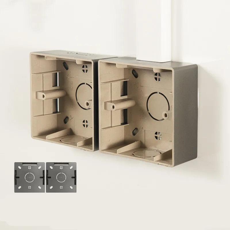 1 комплект (2 шт.) настенный переключатель коробка огнестойкий пластик 86 мм