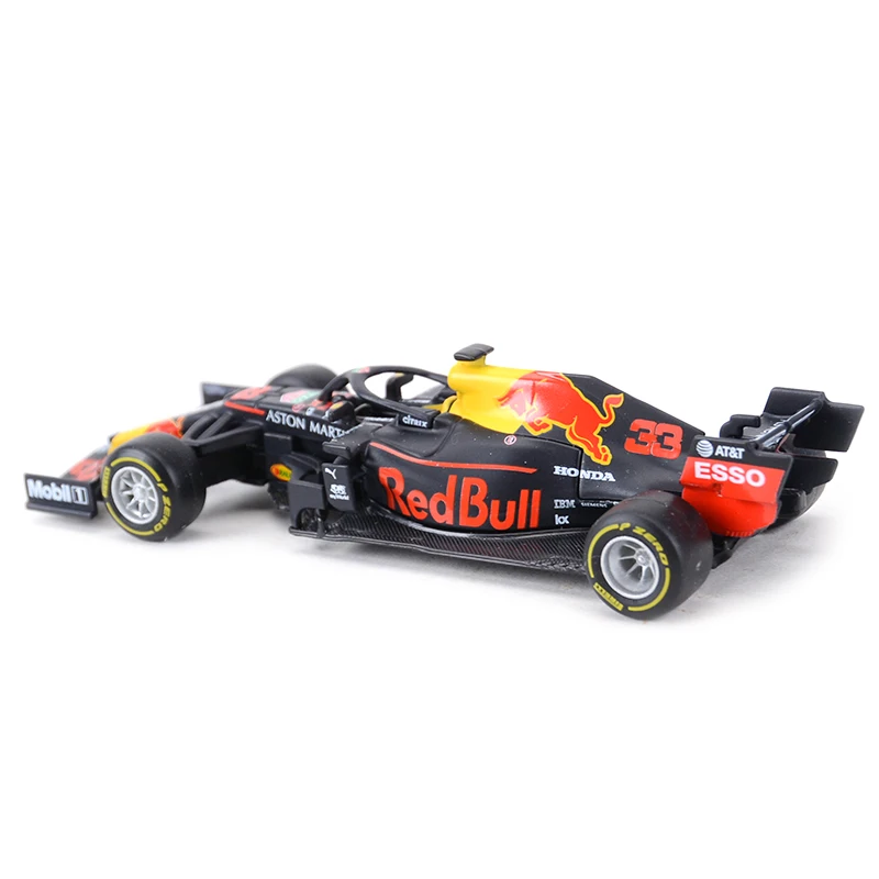 Bburago-coche de carreras de simulaci&oacute;n est&aacute;tica, modelo de aleaci&oacute;n fundido a presi&oacute;n, 1:43, 2021, 2019, RB16B, RB15, RB14, RB13, RB12, RB9, #33, #3, #1, F1-3