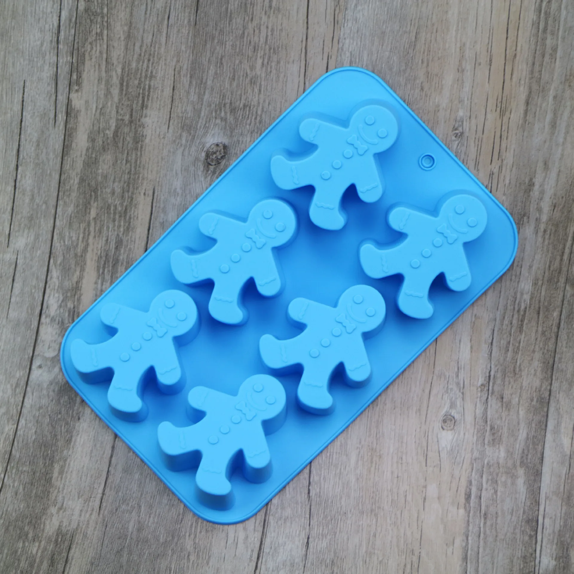 

DIY Gingerbread Doll Pudding Mould Snowman Cake Mould Silicone Baking Tools Chocolate Molds Fondant Fortune Cookie