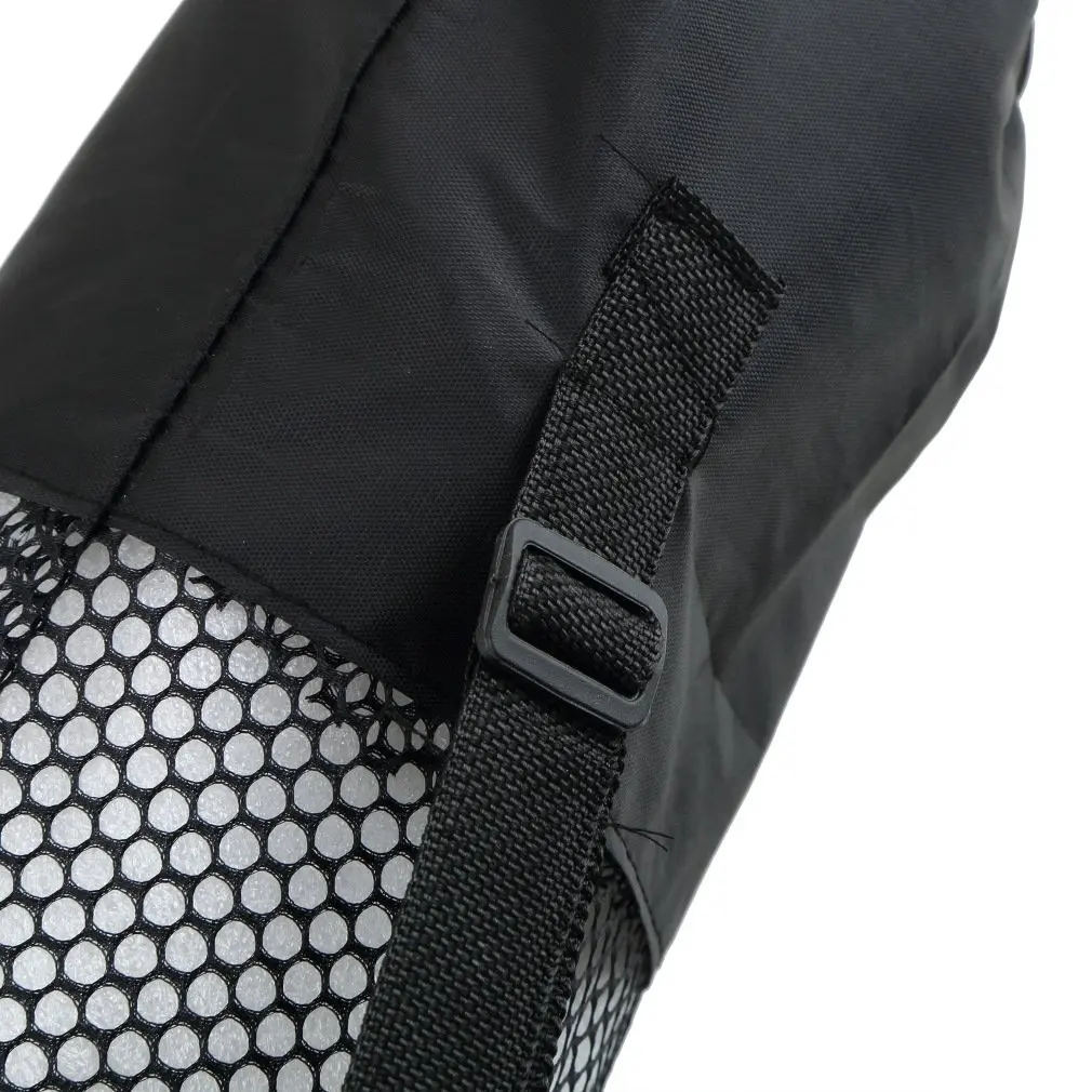 Portable Yoga Pilates Mat Nylon bag Carrier Mesh Center Adjustable Strap Carry Storage Rolling Type Vaccum Compressed Bags | Спорт и