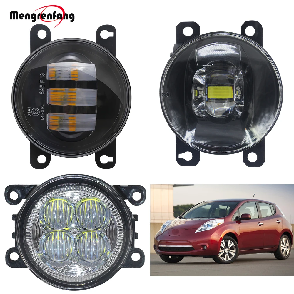 LED Fog Light Assembly For Nissan Leaf 2010 2011 2012 2013 2014 2015 2016 2017 Car Front Bumper Fog Lamp Daytime Running Light