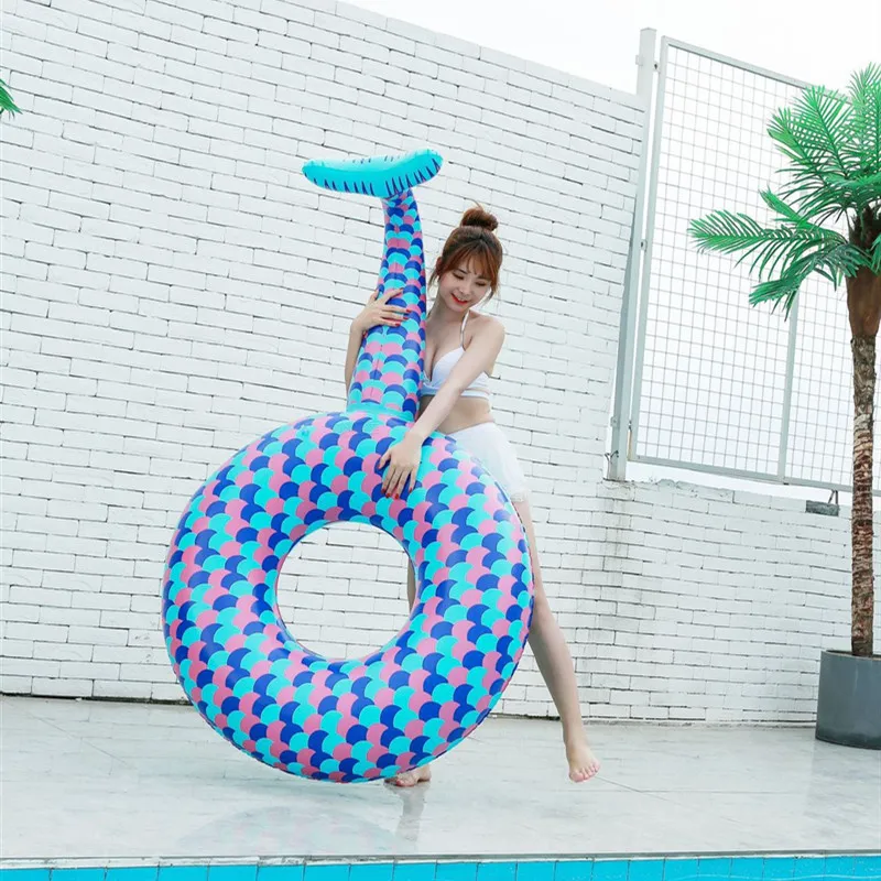 Новинка 130/180 см Надувное плавательное кольцо русалки для бассейна детей и