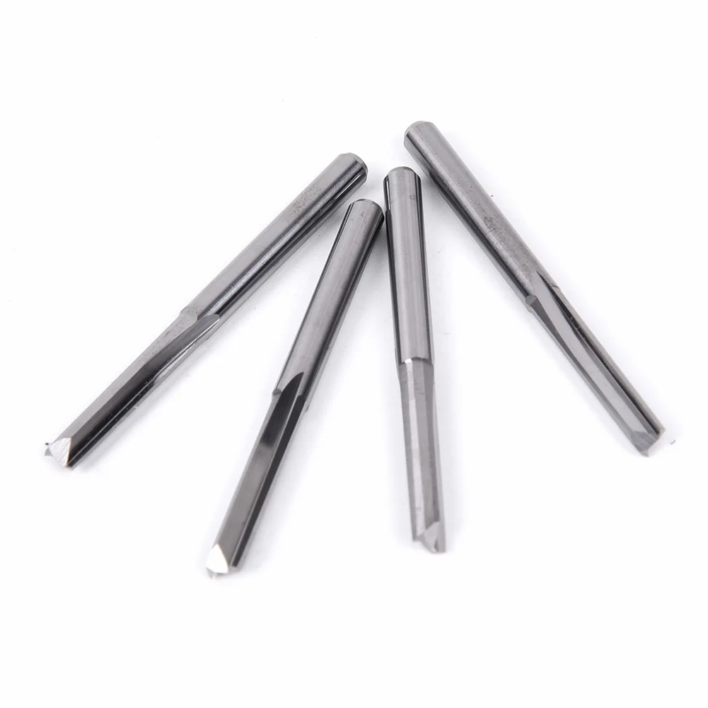 

10pcs/ Set 1/8 Shank 2 Flutes Straight Slot Carbide End Mill CNC Router Bit Lot