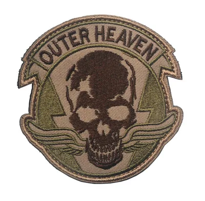 7 FOX HOUND Special Force Group Ghost Black Metal gear Solid MGS вышитые нашивки крюк ткань рюкзак военный Джек патч - Цвет: 7