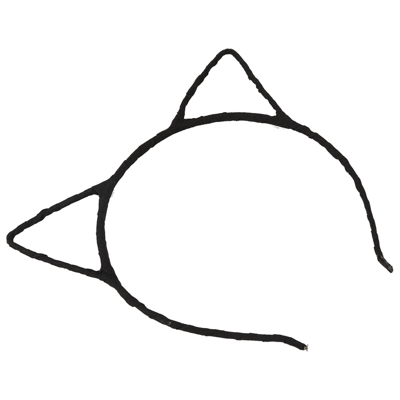 Проводная повязка на голову с кошачьими ушками для нарядного платья Вечерние