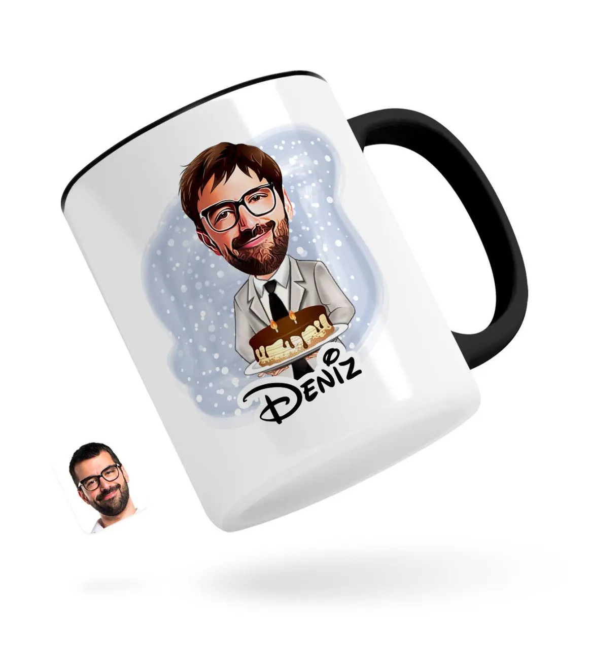 

На заказ для дня рождения для мальчиков карикатура черная кружка Bardak-4