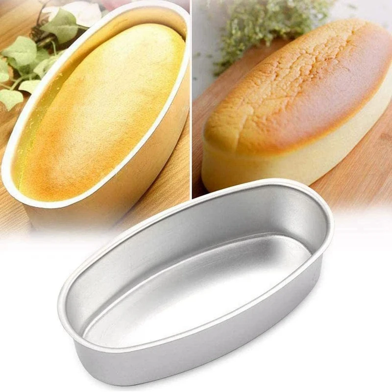 

6 Pcs Oval Bread Loaf Pan Cake Mold Homemade Cheesecake Meatloaf Baking Bakeware for Oven Kitchen Baking Tools