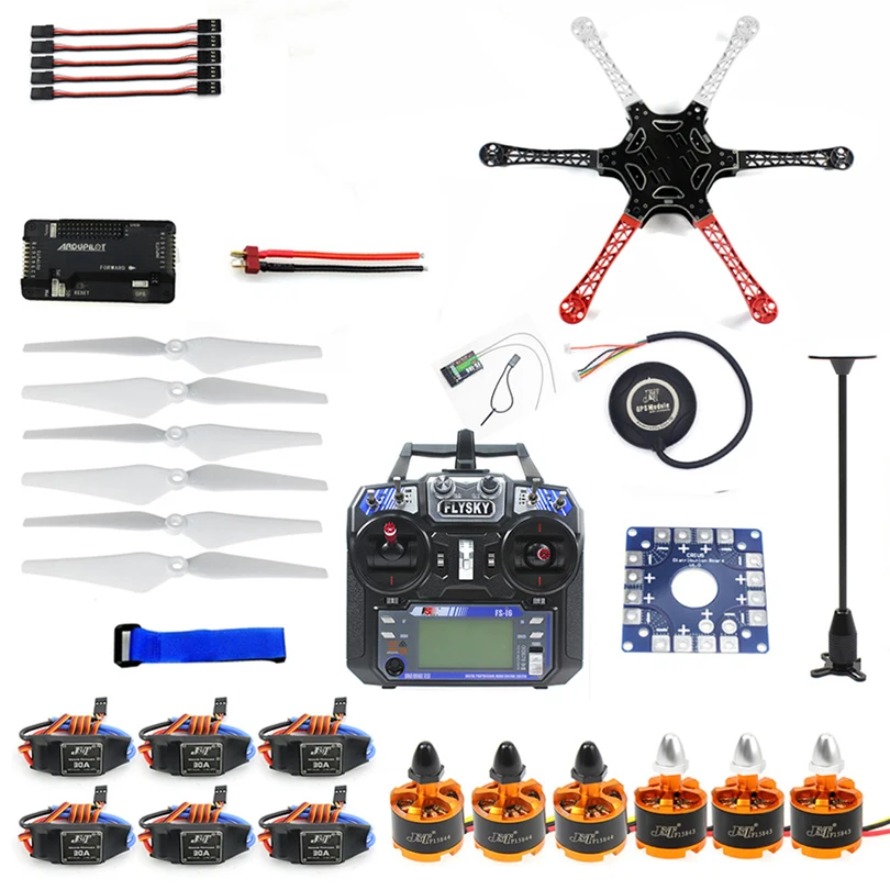 6Six axle гексакоптер несобранный комплект GPS дрона с Flysky FS i6 6CH 2 4G TX & RX APM 8 Полетный
