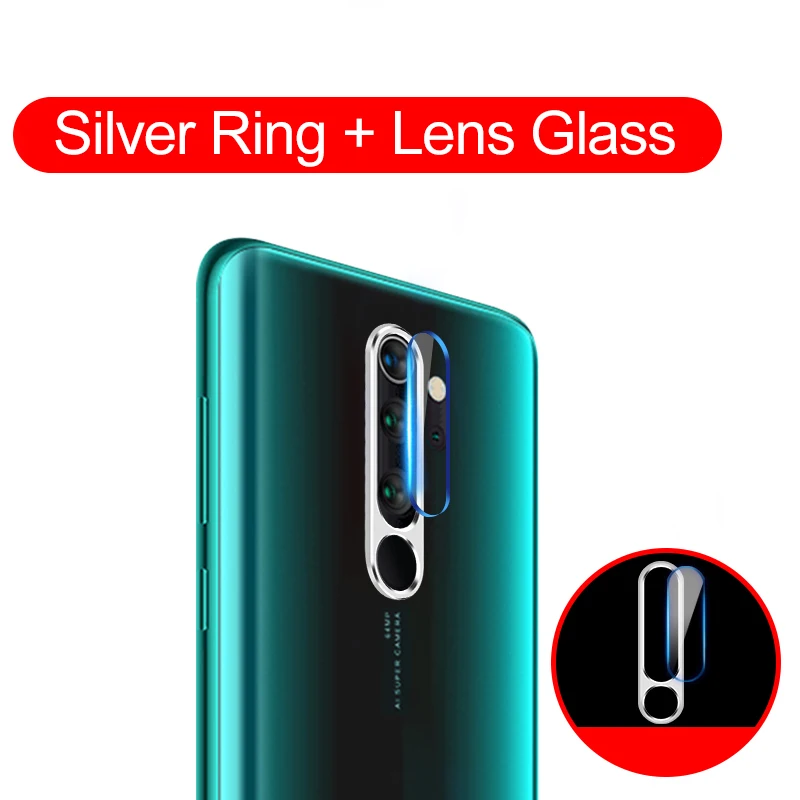 Silver Ring Glass Для Xiao mi Red mi K20 Note 7 8 mi 9 SE 9T Pro закаленное стекло Защита объектива камеры защитное кольцо для Red mi Note 8 7 Чехол бампер - Цвет: Silver Ring Glass