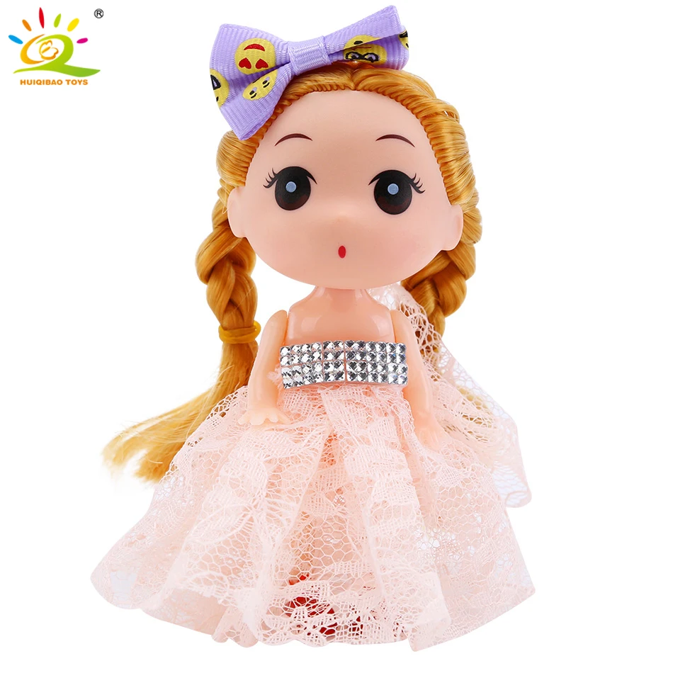 12 см рождественские мини куклы игрушки принцесса BJD Мини платье для девочек кукла