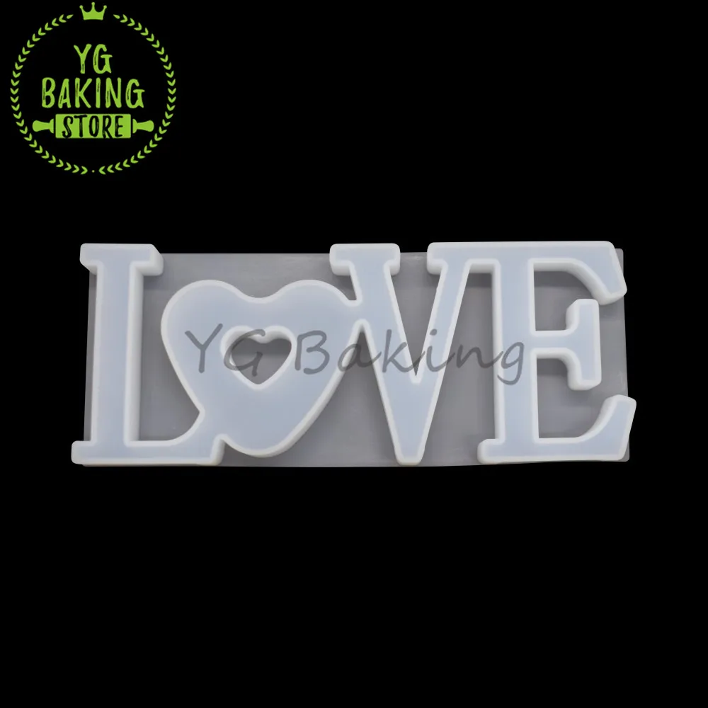 Новое поступление эпоксидная силиконовая форма для торта с надписью Love Heart &amp Home