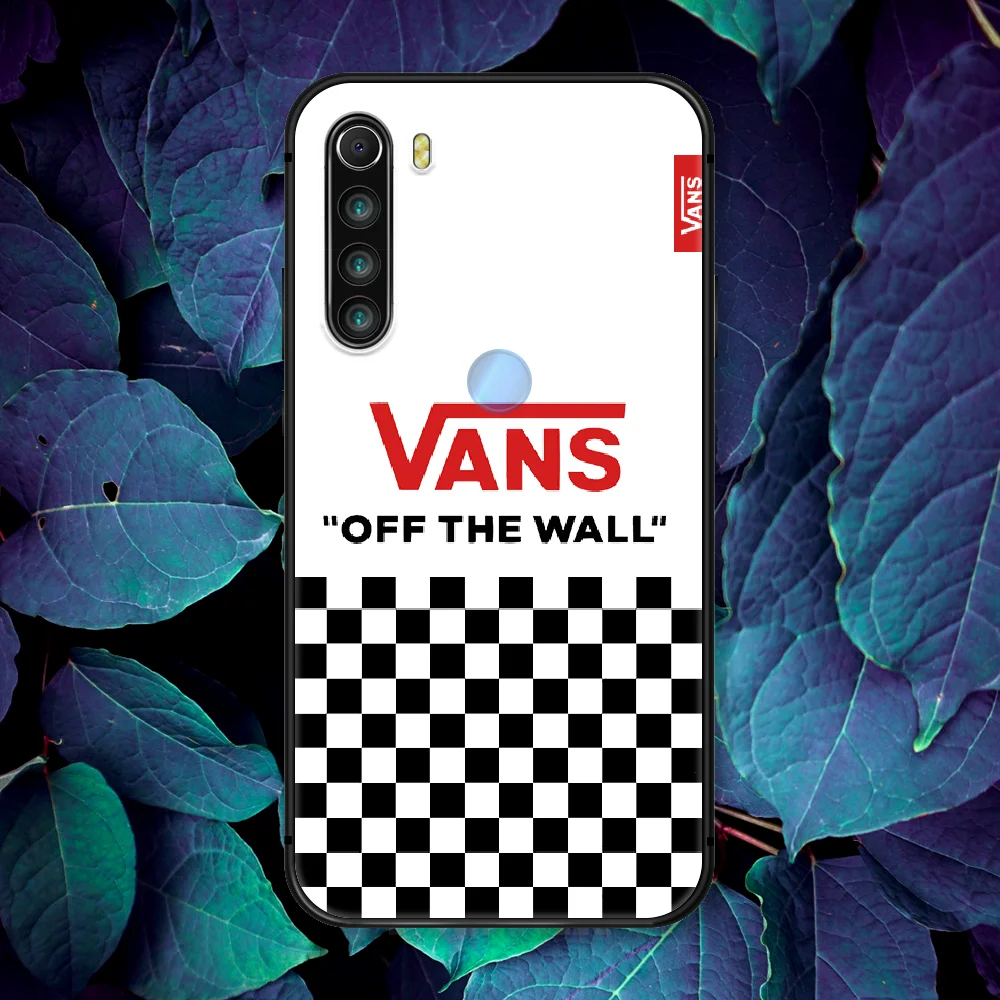 

Vane Fashion Sport Brand Shoe Phone Case For Xiaomi Redmi Note 7 8 8T 9 9S 4X 7 7A 9A K30 Pro Ultra black Etui Silicone Cover