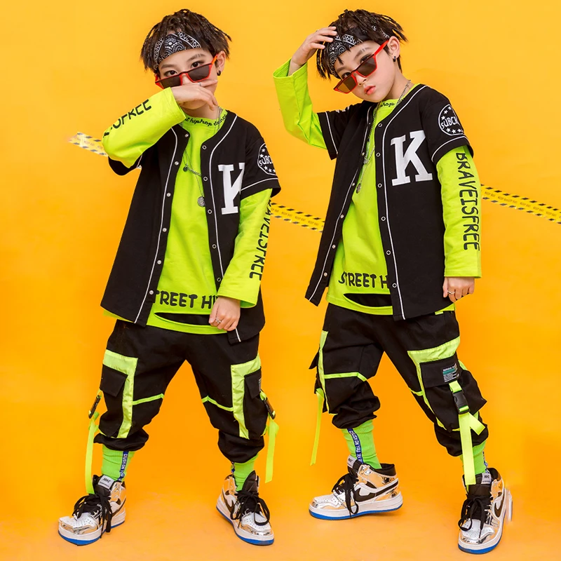 Уличный танцевальный костюм в стиле хип-хоп модная детская одежда для мальчиков