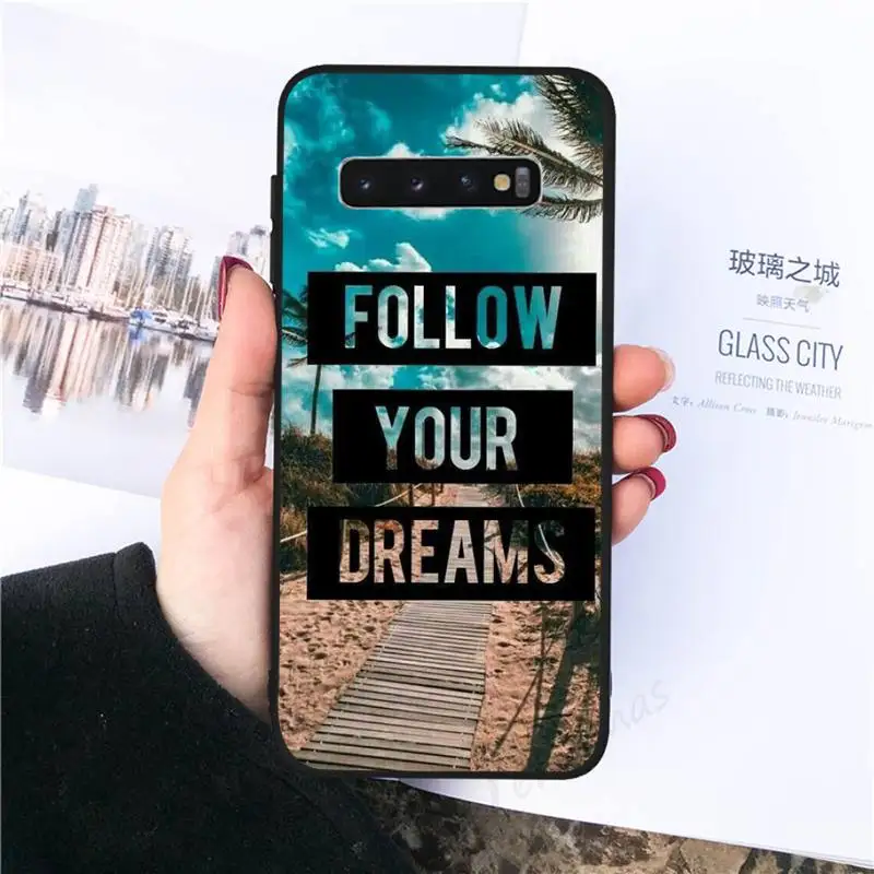 

Travel mountain sea beach quotes Phone Cases For Samsung galaxy S 8 9 10 20 21 30 A 30 50 51 70 note 10 plus Ultra 5g