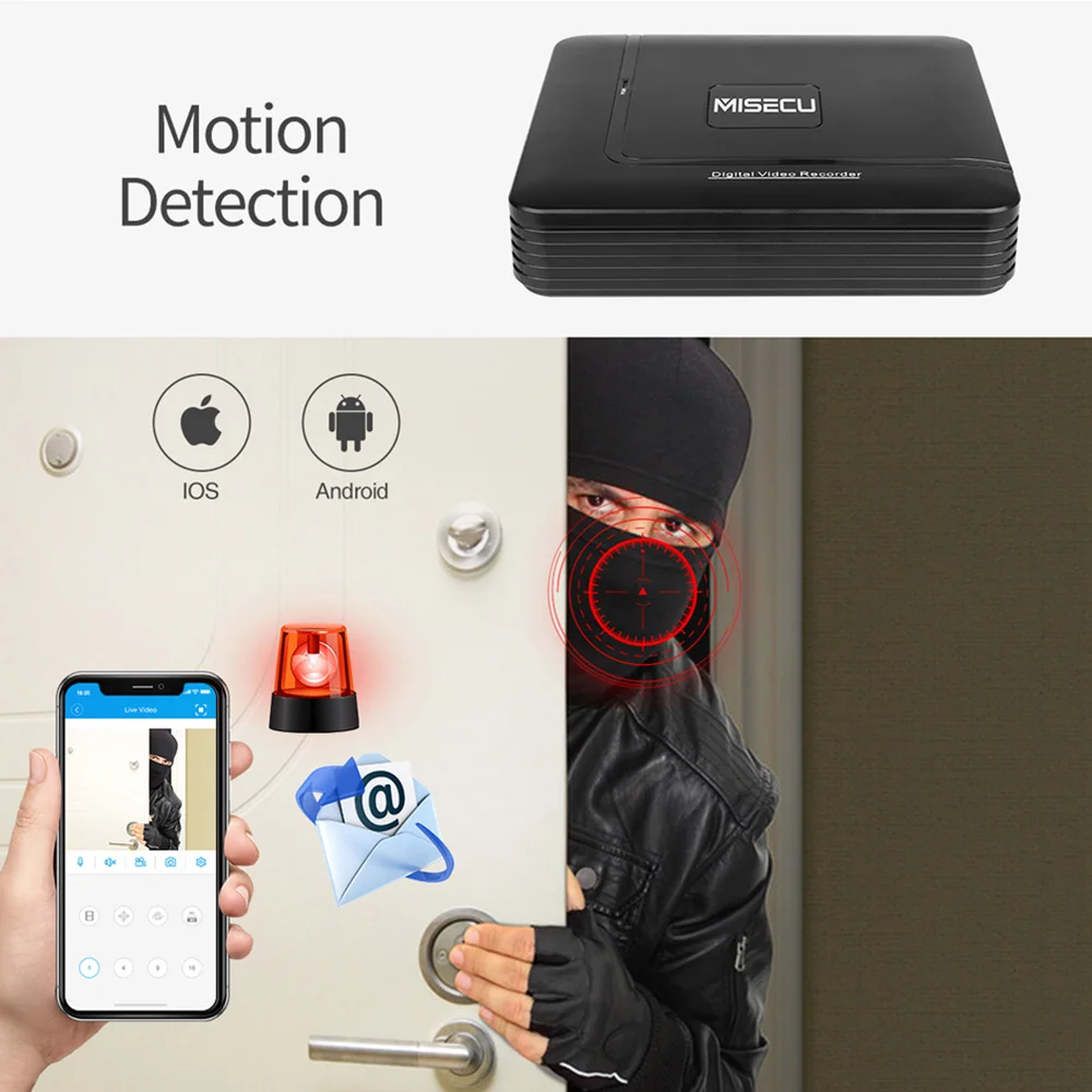 Иди! H.265 + Mini CCTV NVR 16CH Full HD 8MP 4K/5M/4M/3M/1080P видеорегистратор с обнаружением движения P2P