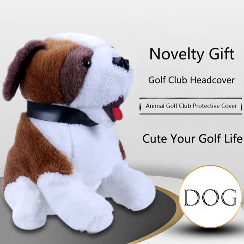 

Plush Cartoon Golf Head Cover Driver Fairway Woods & Hybrid Cute Animal Golf Clubs Headcover Mascot Novelty Cute Gift