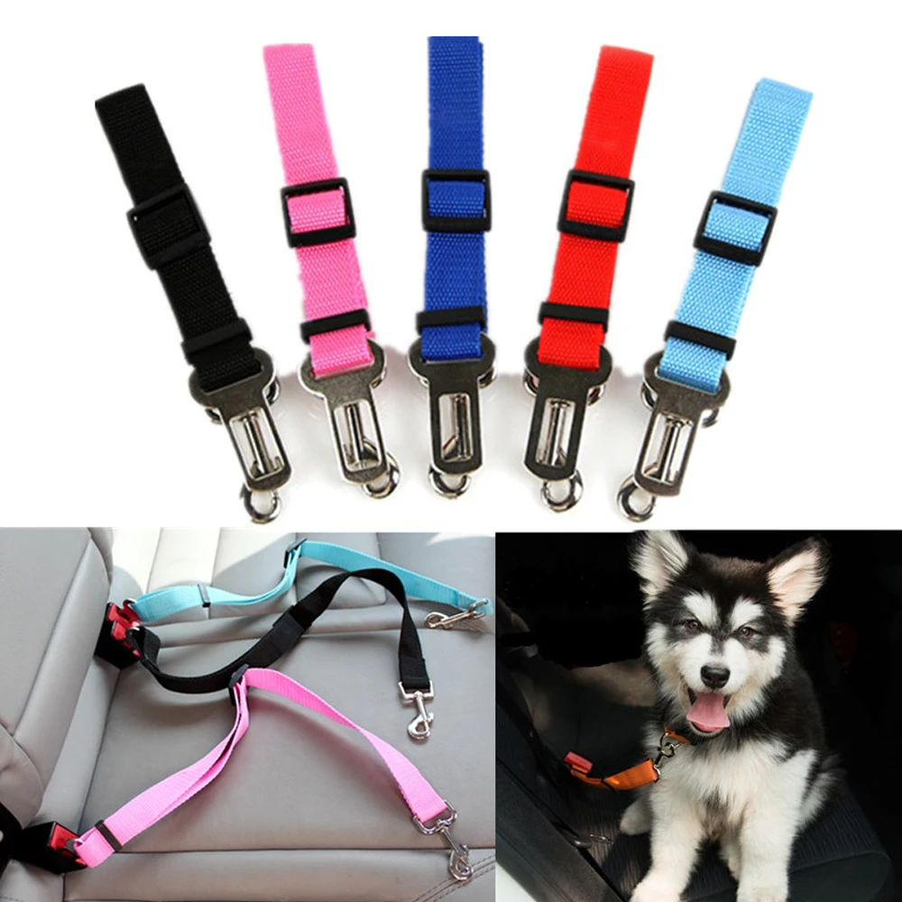 

Vehicle Car Pet Seat Belt Puppy Car Seatbelt Harness Lead Clip Pet Dog Supplies Safety Lever Auto Traction Products Accessories