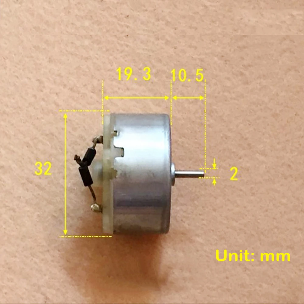 Микро Мини 500 Солнечный мотор DC 3V 6V 3900 7500RPM электрический 32mm круглая солнечная