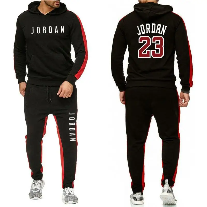 

Men's fashion clothing leisure sports suit men's Hoodie sweatpants Jordan 23 jacket + Jumpsuit
