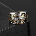 Мужские Кожаные Мотоциклетные Перчатки без буквы из нержавеющей стали кольцо тренд личность Рок аксессуары в стиле панк для женщин, ювелирный подарок по оптовой цене