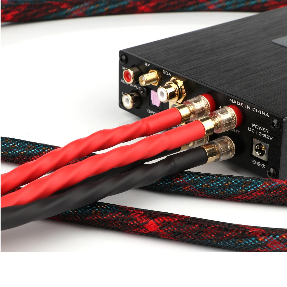 1 пара HI-End Западный Электрический акустический кабель HIFI аудиокабель банан-банан