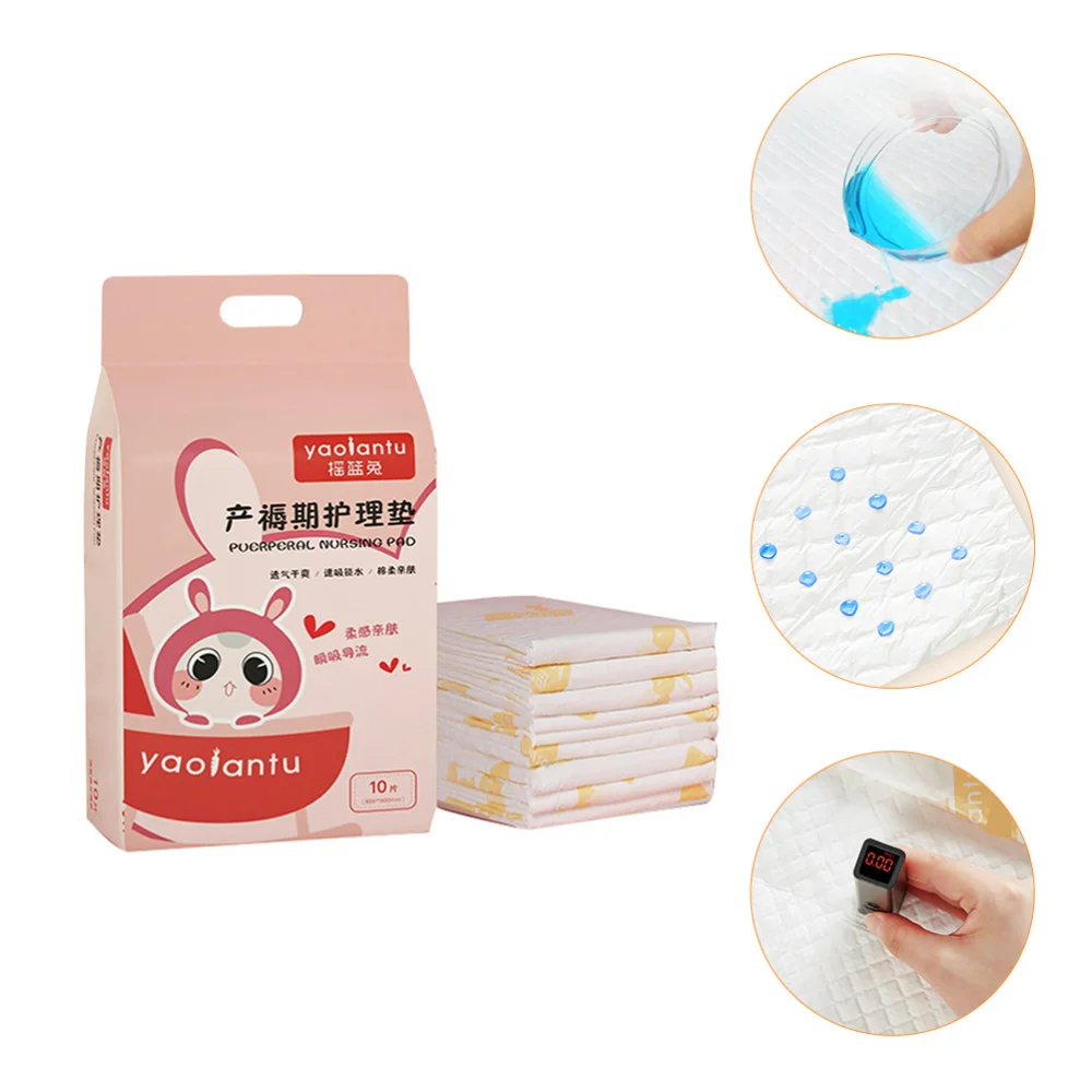 

10pcs Postpartum Incontinence Pads for Overnight Absorbency Pads