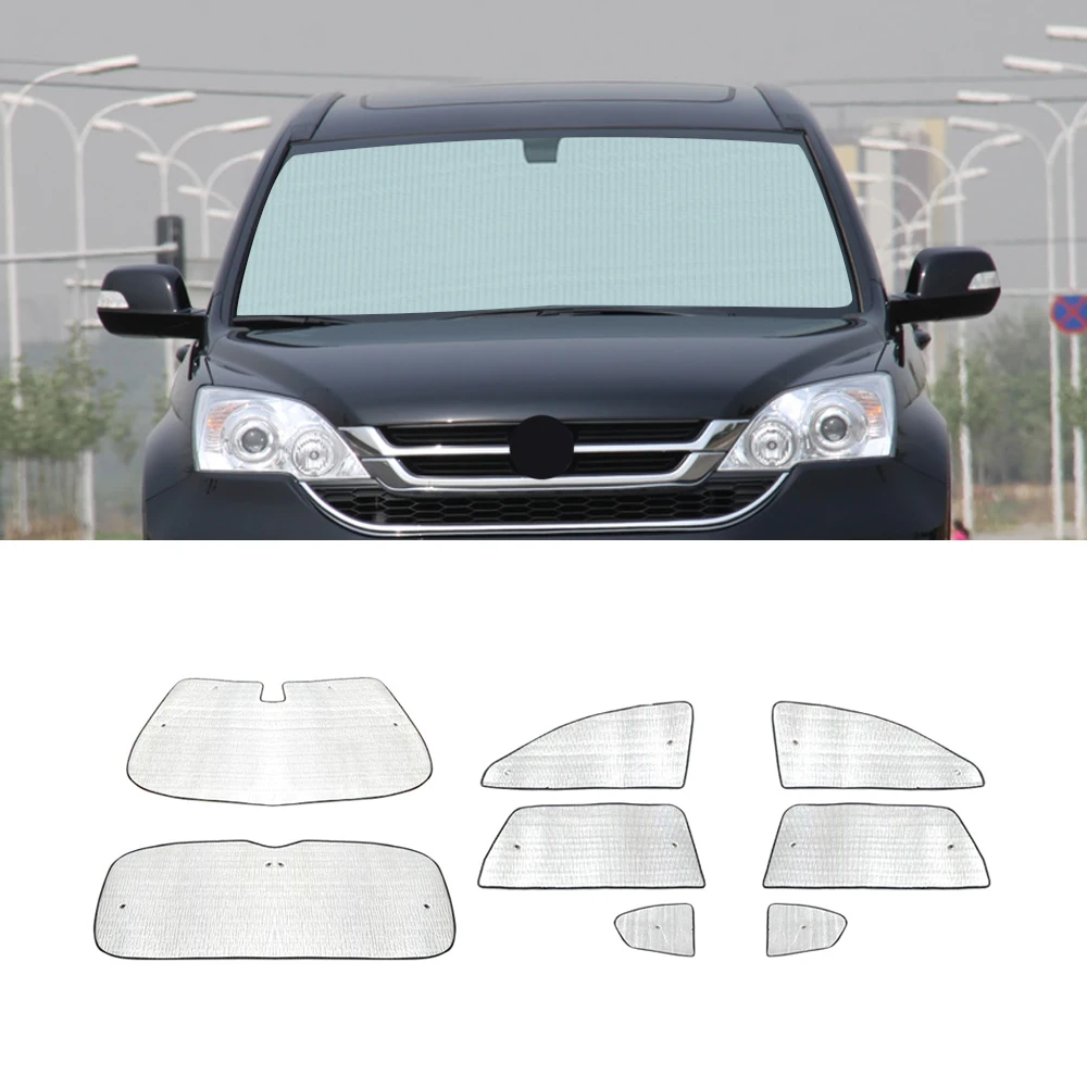 

For Honda CR-V 2007-2011 Auto Car Windshield Sunshade UV Shield Block Cover One Set for Front Side Window Interior Accessories