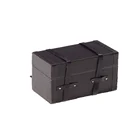 Коллекция 112 года, миниатюрный коричневый кукольный домик, винтажный кожаный деревянный чемодан, классические игрушки, мебель для ролевых игр, аксессуары для игрушек