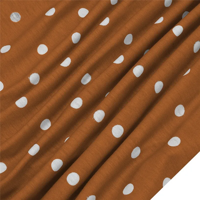 

2021 summer vintage Polka Dots Printed Casual Dresses Shift Loose Flare Women elegant o-neck collar Ruffles hem Dress vestidos