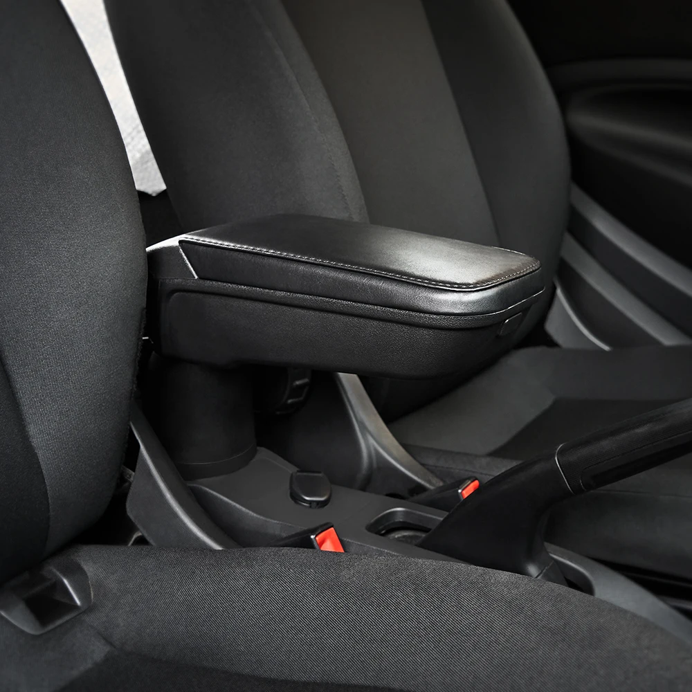 Кожаный PU подлокотник коробка для хранения для Smart 453 Fortwo Forfour- с подстаканником шкафчик контейнер автомобильные аксессуары