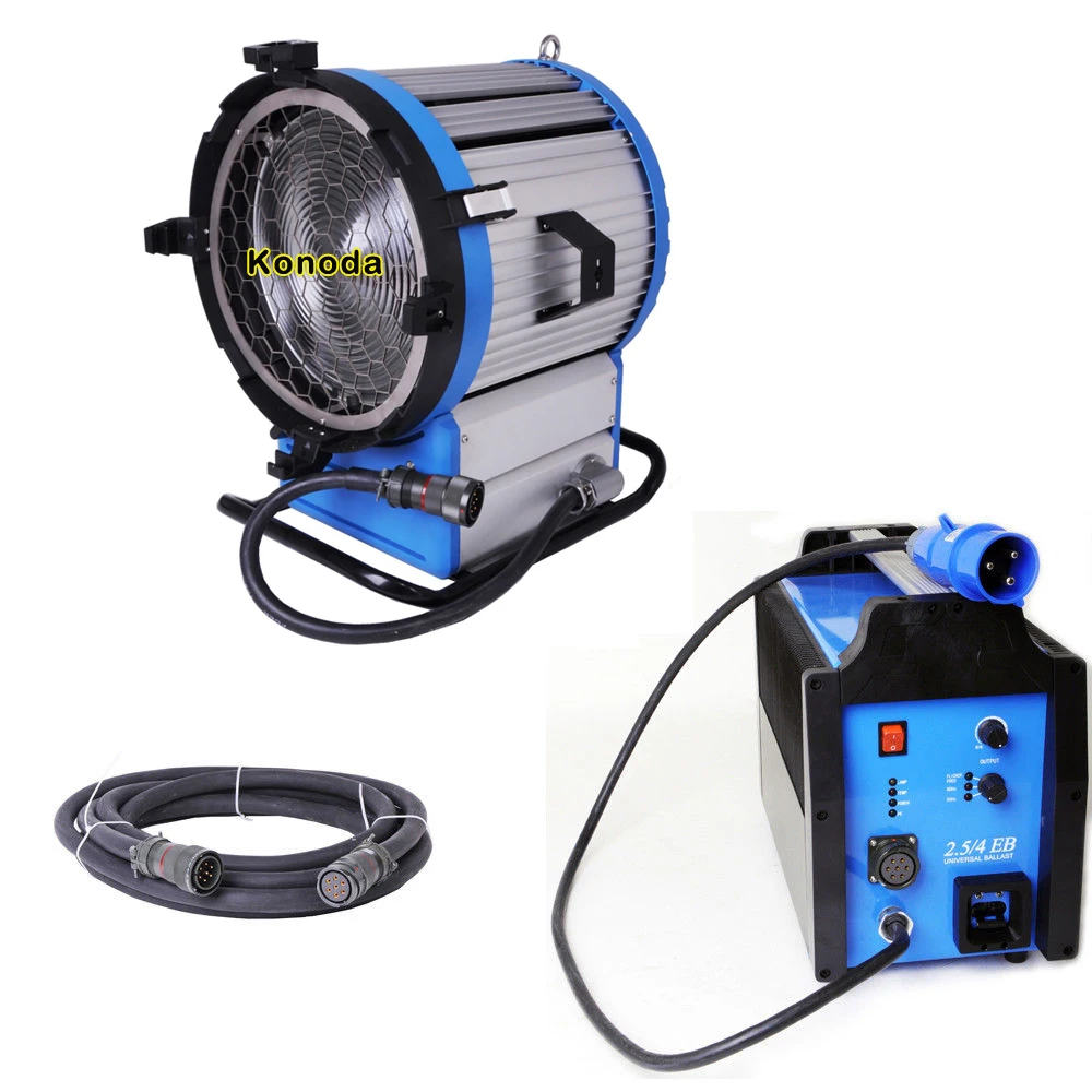 220 ~ 250V дневной свет компактный 2500 HMI 2500W Fresnel + 2 5/4 кВт балласт кабель для студийного