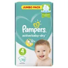 Pampers Active Baby-Dry Подгузники 9-14 кг, размер 4, 70 шт.